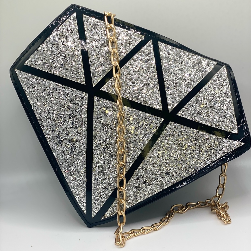 Diamond shape clutch